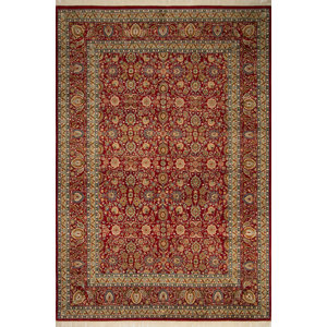 One-of-a-Kind Rockefeller Hand Knotted Wool Red Area Rug