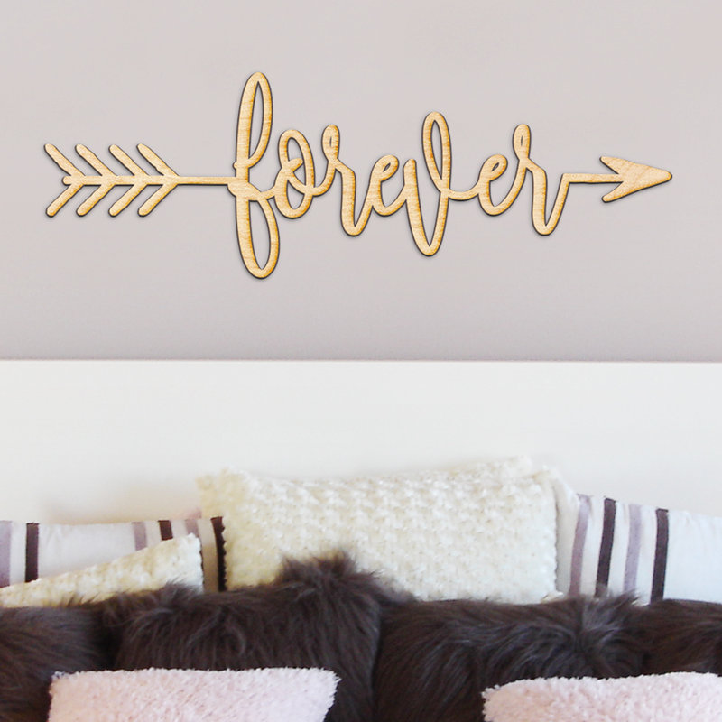 Winston Porter Forever Arrow Wood Sign Home Gallery Wall Decor