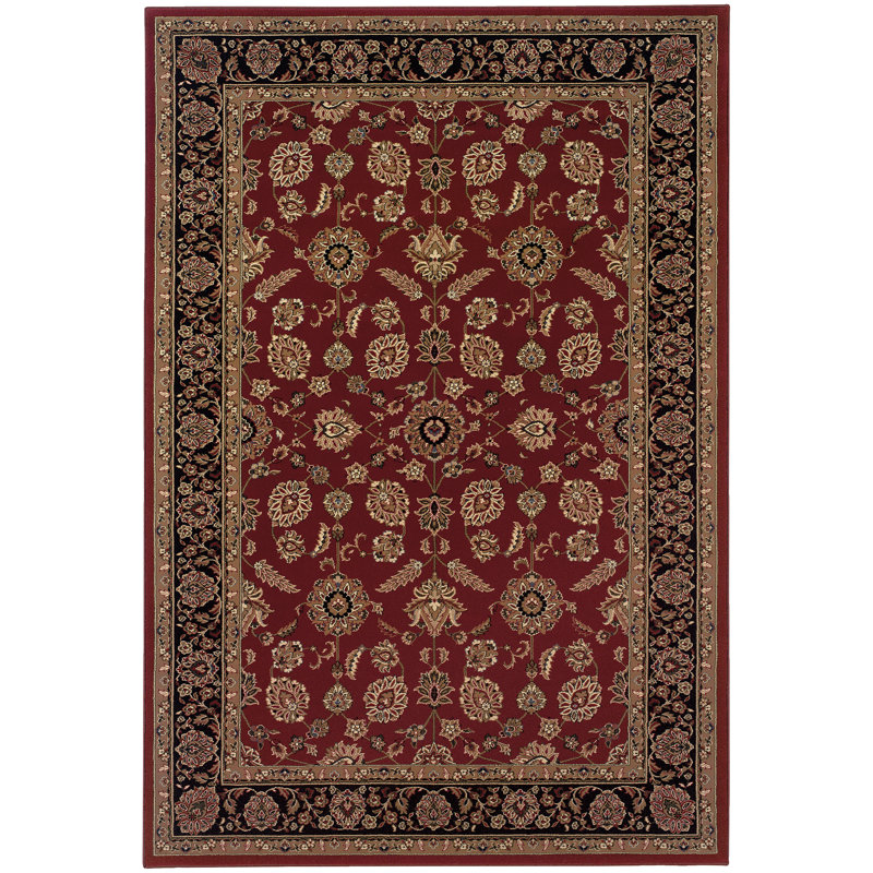 Shelburne Traditional Flatweave Red Area Rug