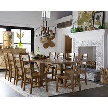 11 piece rustic dining set