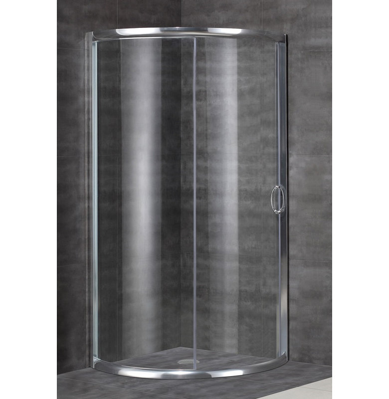 Aston 40 X 75 Single Sliding Semi Frameless Shower Door Wayfair