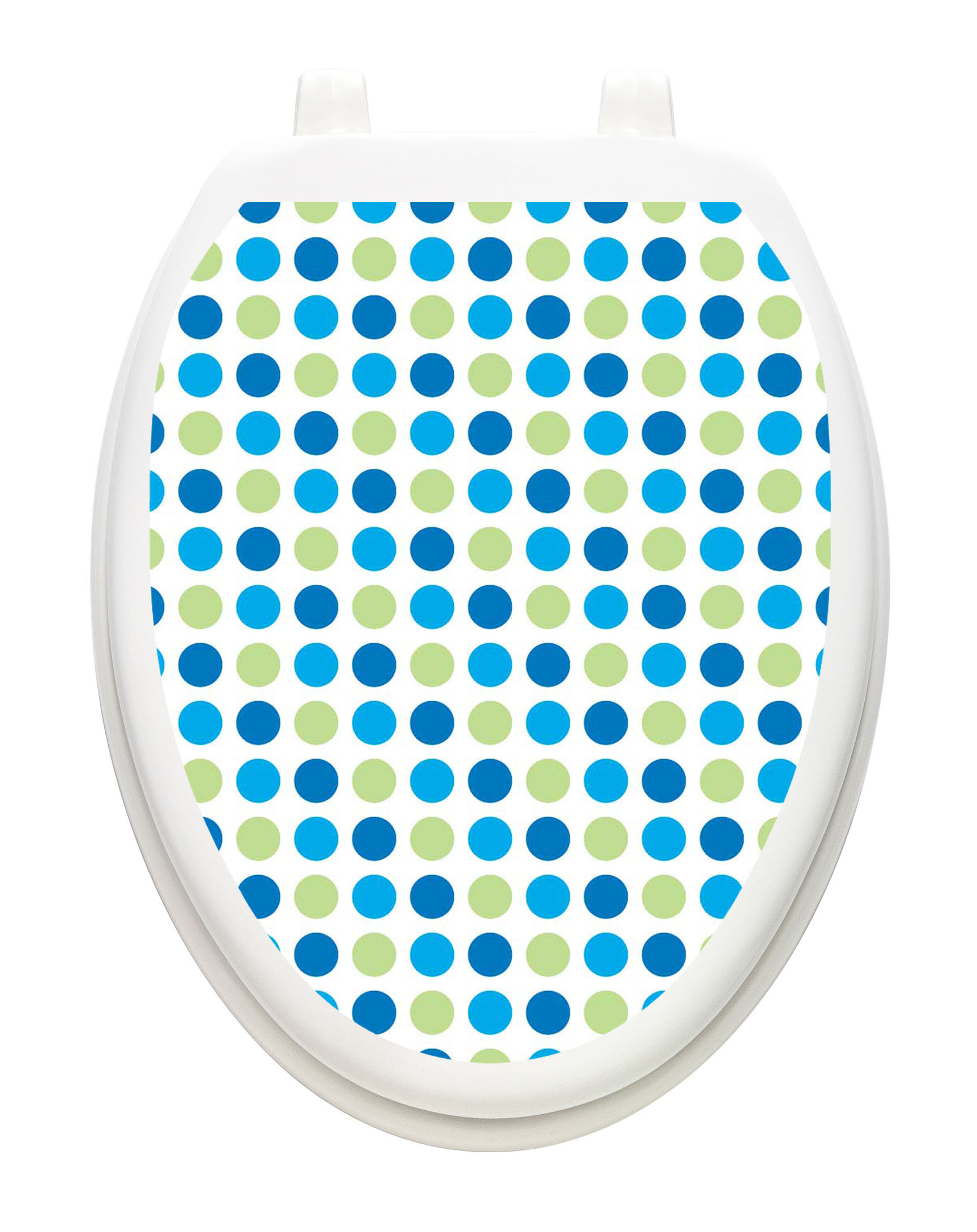 blue toilet lid