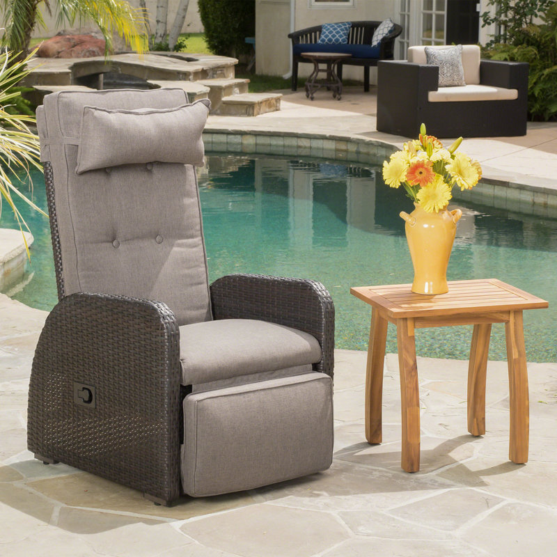 Darby Home Co Keenes Recliner Patio Chair With Cushion Reviews Keenes Recliner Patio Chair With Cushion Save The Look
