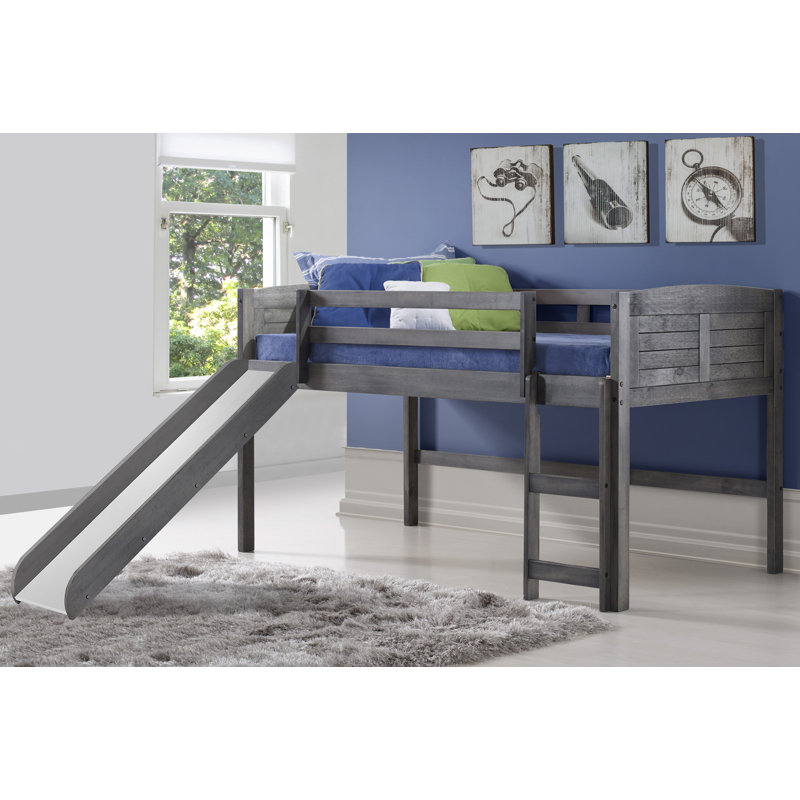 Isabelle Max Hoyt Louver Twin Low Loft Bed Wayfair