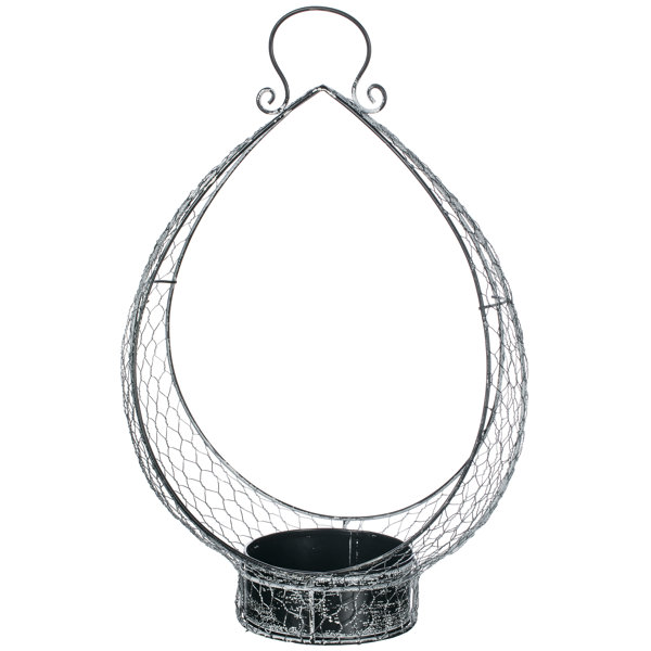 One Allium Way Amaia Tear Drop Mesh Metal Wall Storage Organizer