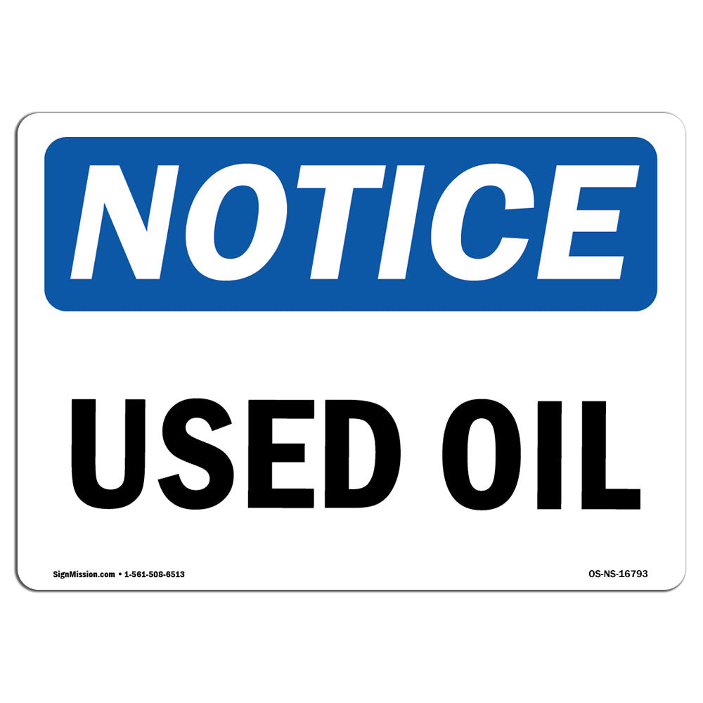 SignMission Used Oil Sign | Wayfair