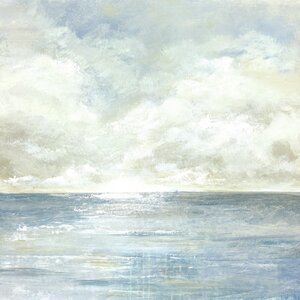 'Tranquil Sea I' Square Painting Print on Wrapped Canvas