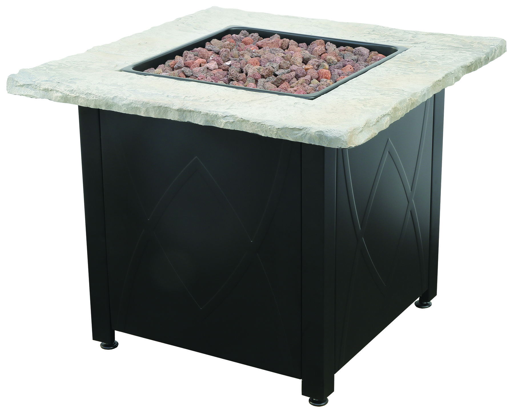Ebern Designs Dray Stainless Steel Propane Fire Pit Table