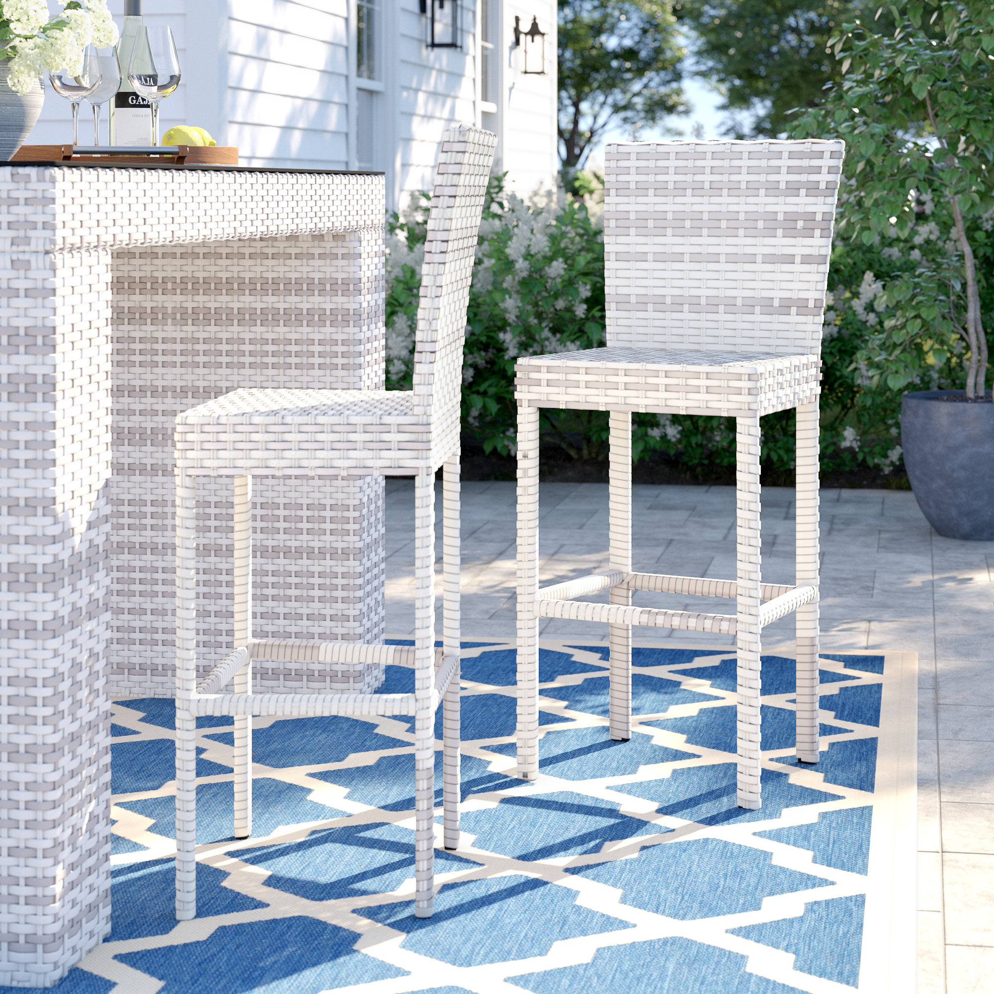 Sol 72 Outdoor Falmouth Cottage 30 Patio Bar Stool Reviews Wayfair