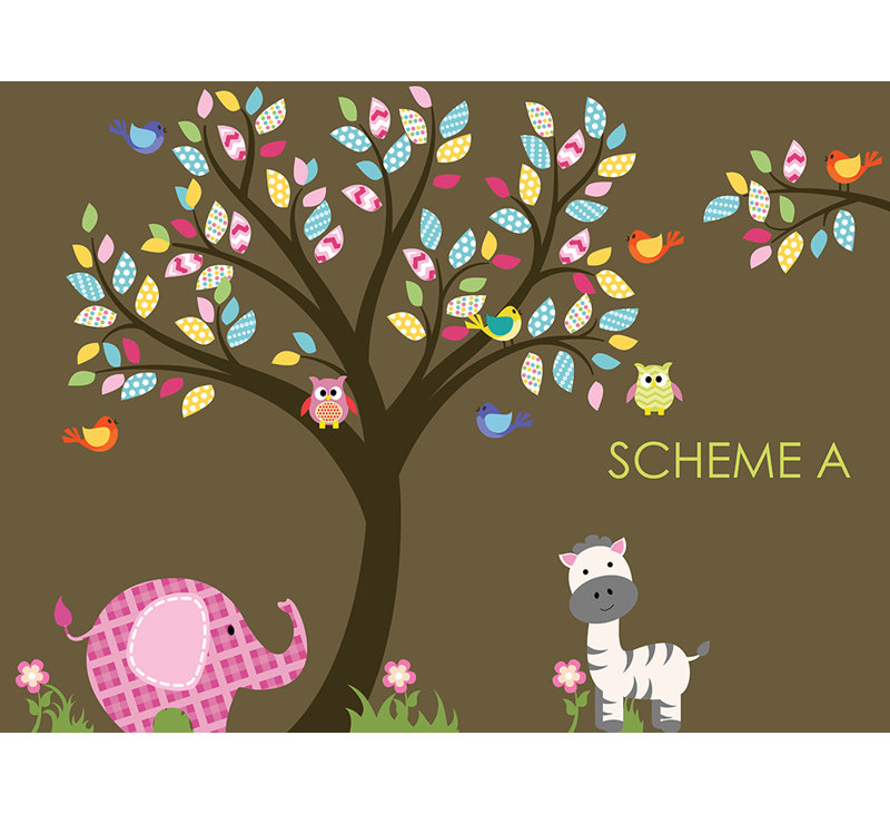 Wall Decal Source Nursery Tree Owl And Elephant Wall Decal Source Nursery Tree Owl And