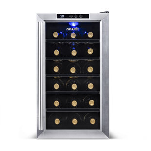 Wine Coolers Refrigerators You Ll Love Wayfair 18 Bottle Single Zone Freestanding Wine Cooler