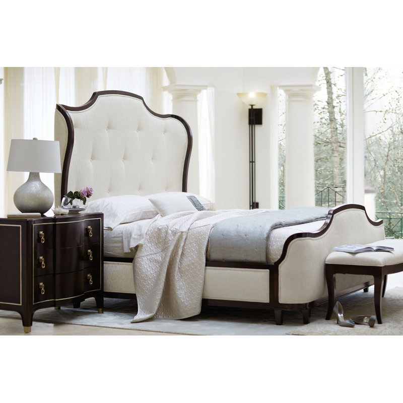 Bernhardt Miramont King Tufted Solid Wood And Upholstered Standard Bed Reviews Wayfair