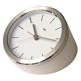 BAI GMT Silver Stainless Steel Convertible Clock 