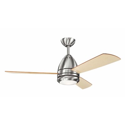 46 Mulligan 3 Blade Ceiling Fan Ebern Designs Finish Brushed