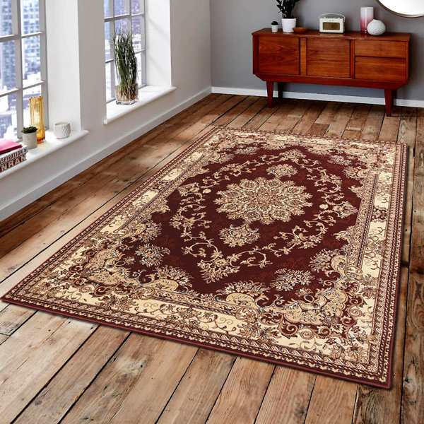 Astoria Grand Gillard Medallion Persian Formal Power Loom Red Beige Rug Reviews Wayfair
