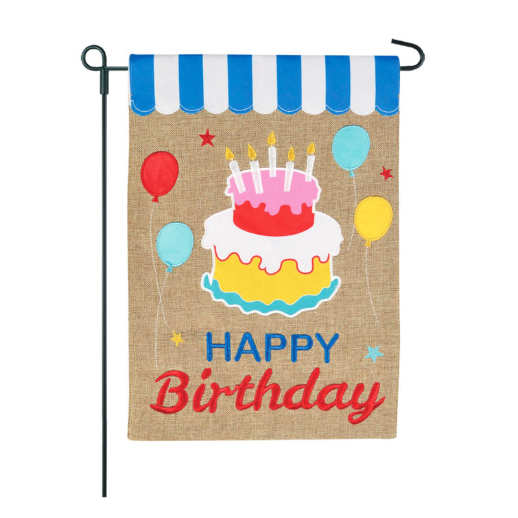 Happy Birthday Hot Pink Glitter 24 Tall Letters With 2 Cupcakes /& 2 Gift Boxes Corrugated Plastic