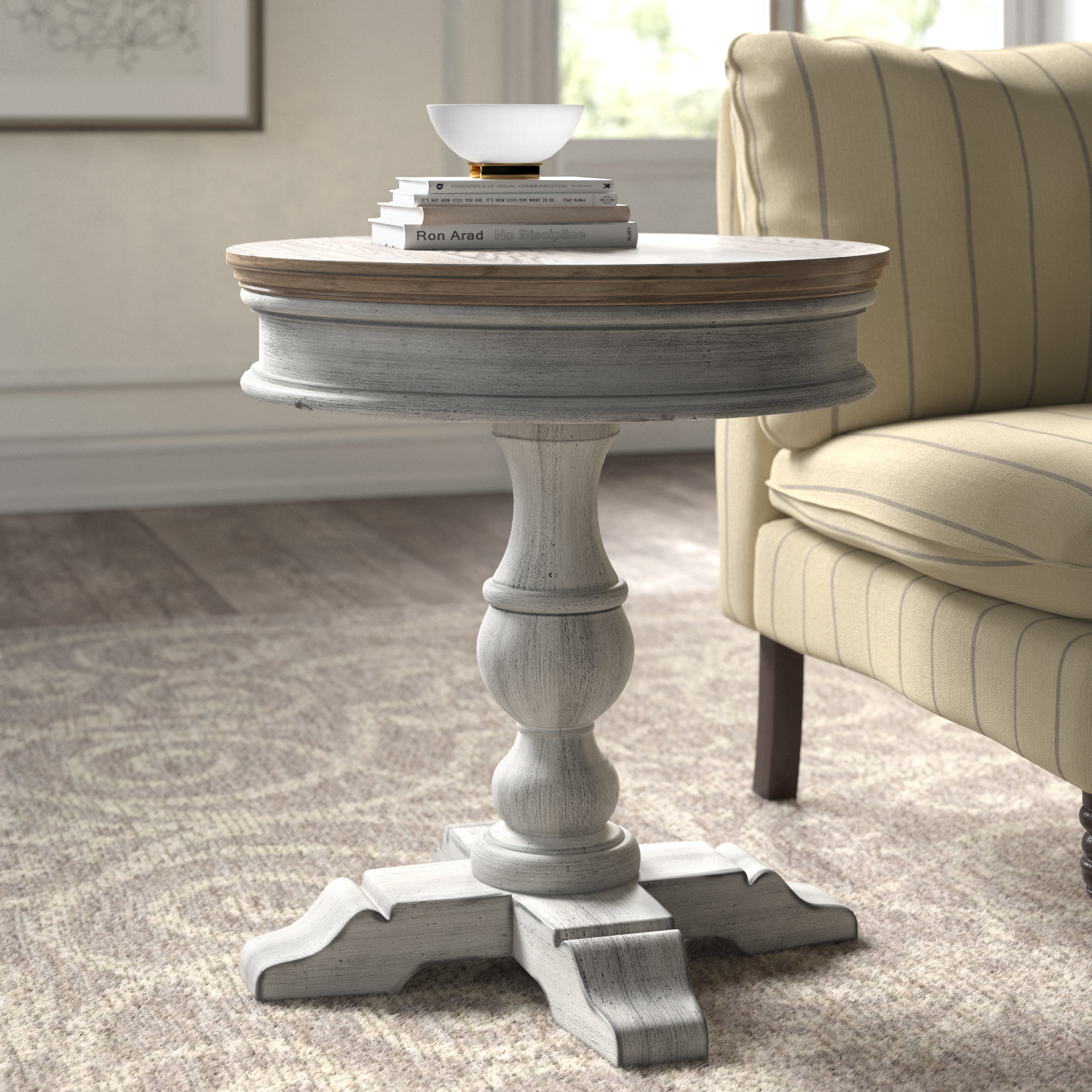 Kelly Clarkson Home Marion Pedestal End Table Reviews Wayfair