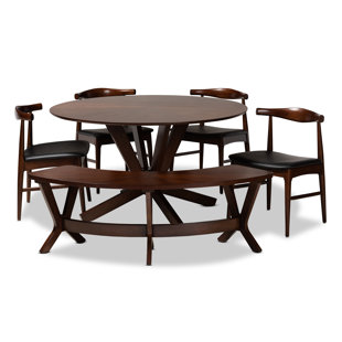Commercial Use Dining Table With Chair And Bench Kitchen Dining Room Sets You Ll Love In 2021 Wayfair