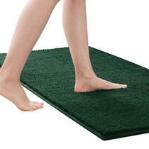 HG Details about   Chenille Anti-slip Water Absorbent Non-slip Mat Bathroom Living Room Green 