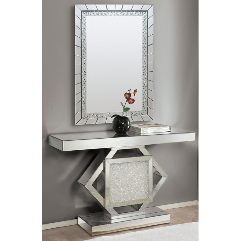 Rosdorf Park Ianthe 48 Console Table And Mirror Set Wayfair