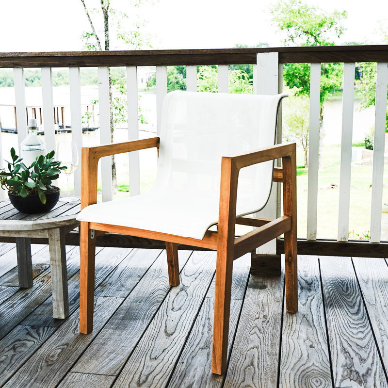 Beespoke Catalina Oceana Outdoor Teak Patio Dining Chair Wayfair