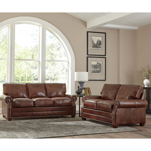 Lyndsey 2 Piece Leather Living Room Set by 17 Stories