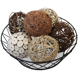 6 Piece Schall Decorative Balls for Bowls