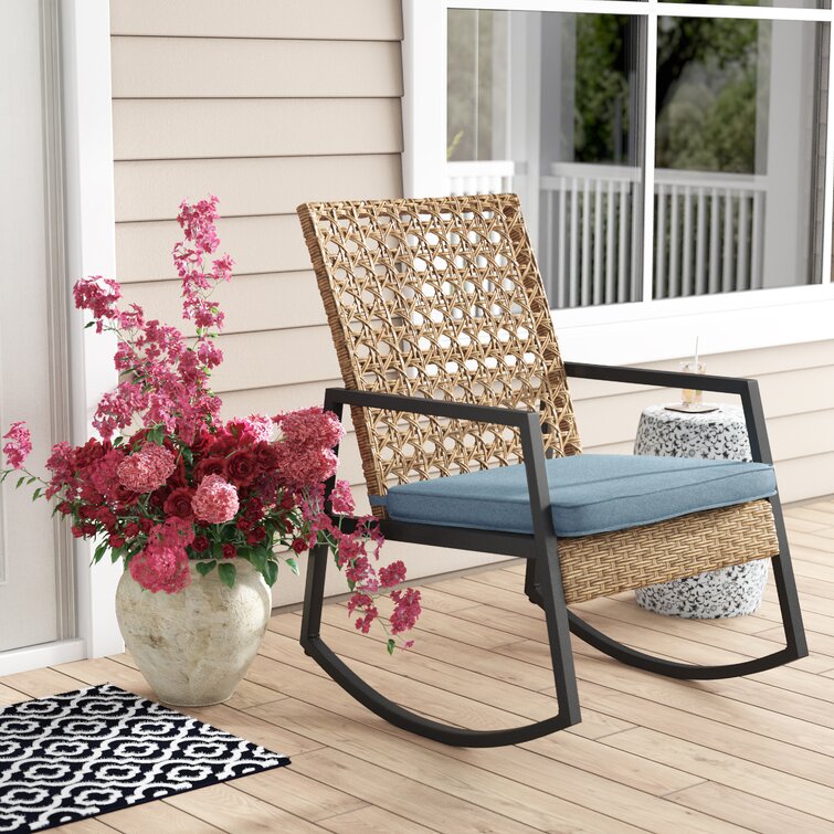 Outdoor Dolezal Rocking Chair with Cushions