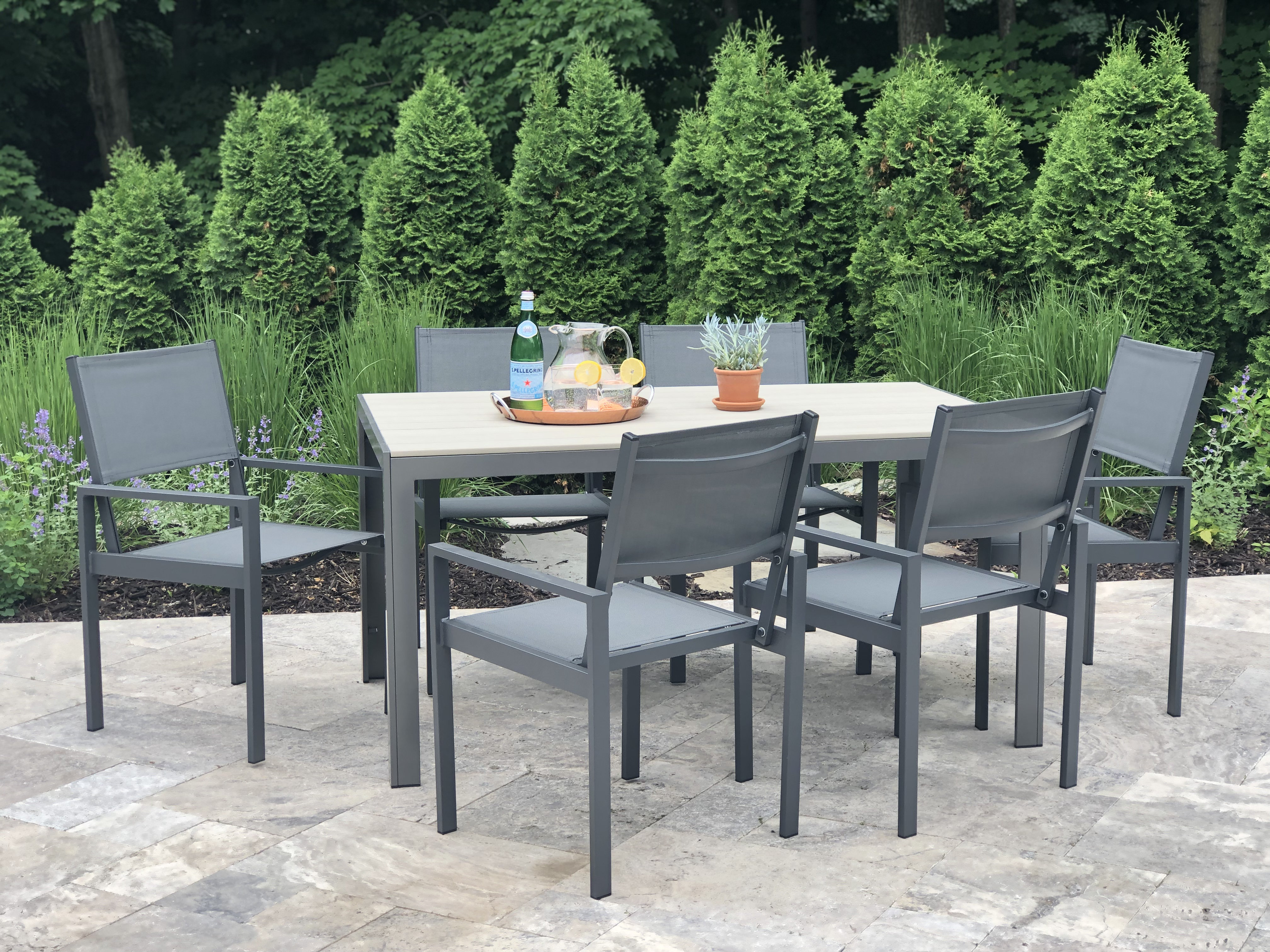 Latitude Run Annaleena 7 Piece Dining Set Wayfair