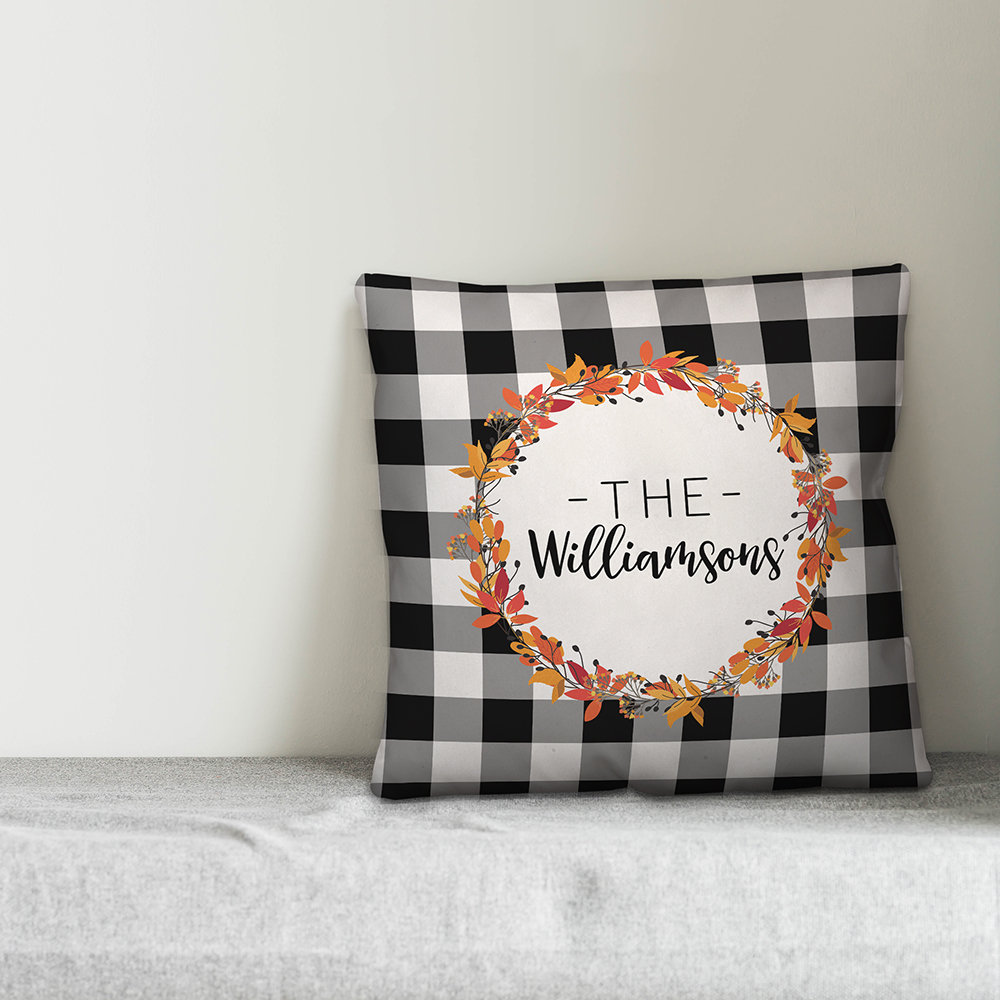 buffalo check pillow cover