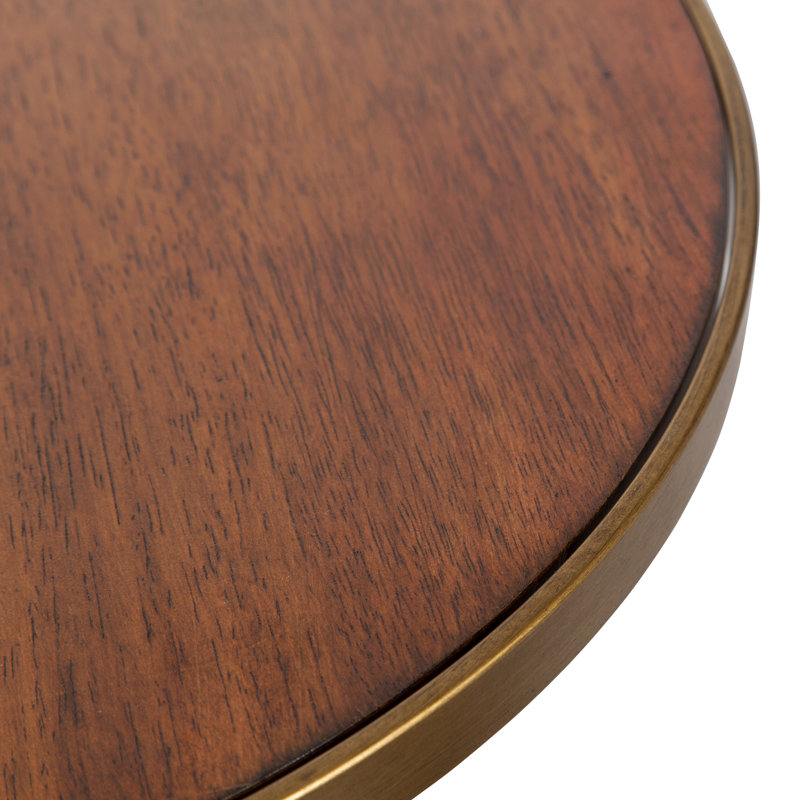 Corrigan Studio Giovani 3 Legged Round Wood And Metal End Table Reviews Wayfair