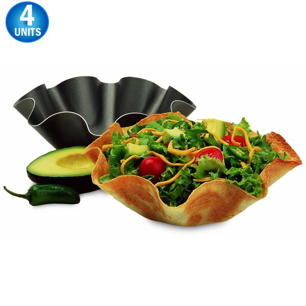 2 Quick Easy Tortilla Maker Taco Bowl Press Shell Nonstick Brand New