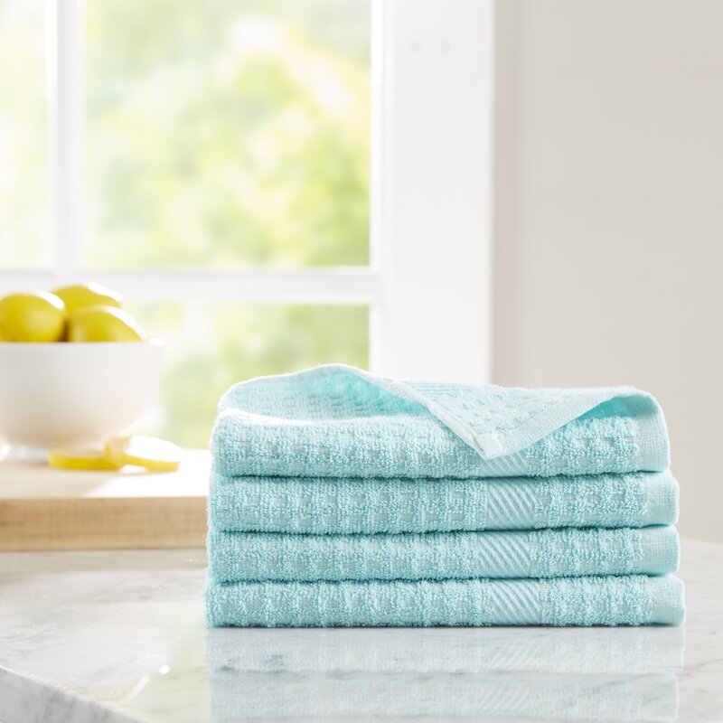 aqua dish towels