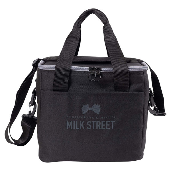 white insulated picnic tote bag