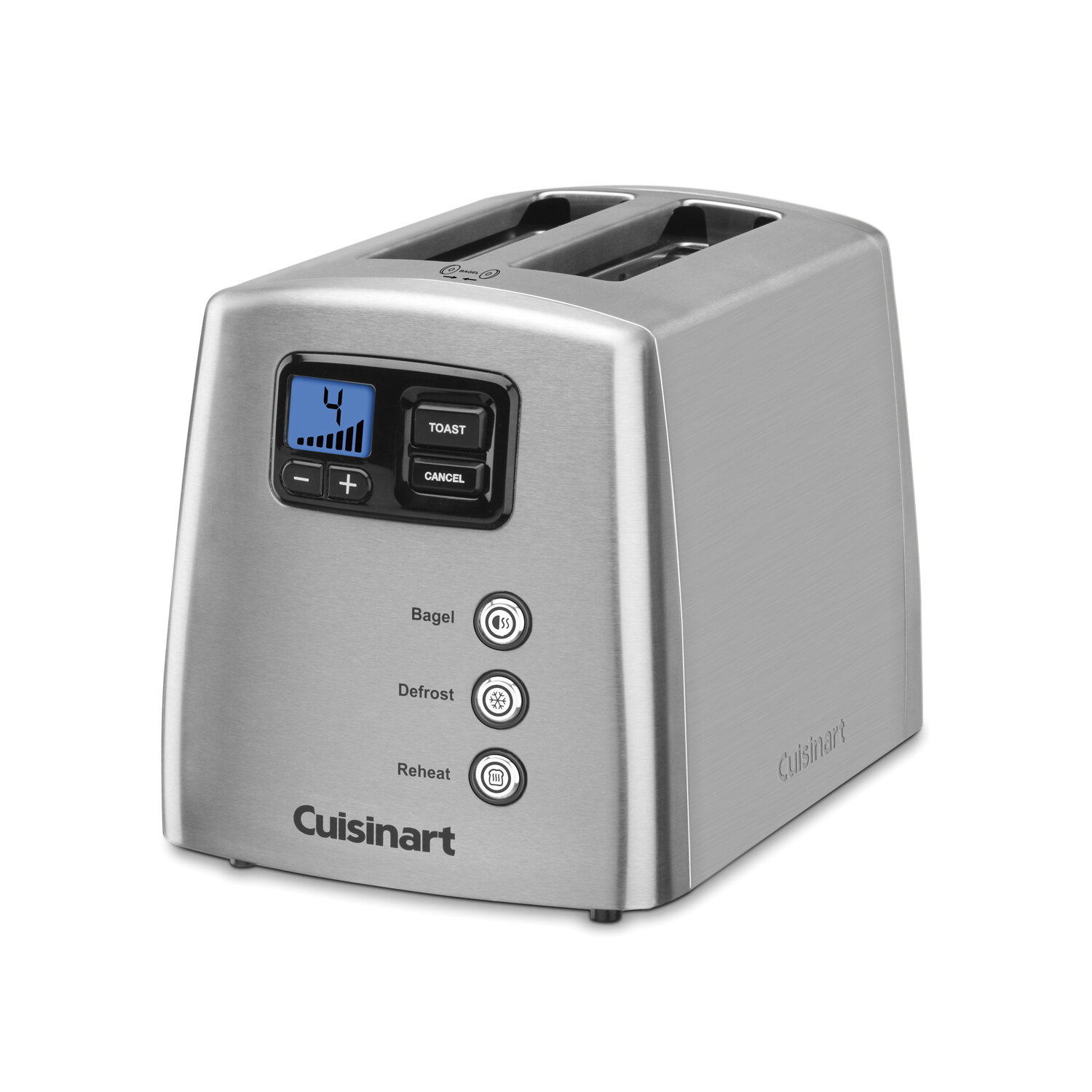 4-Slice Cuisinart Touch to Toast Leverless toaster Brushed Stainless Steel 