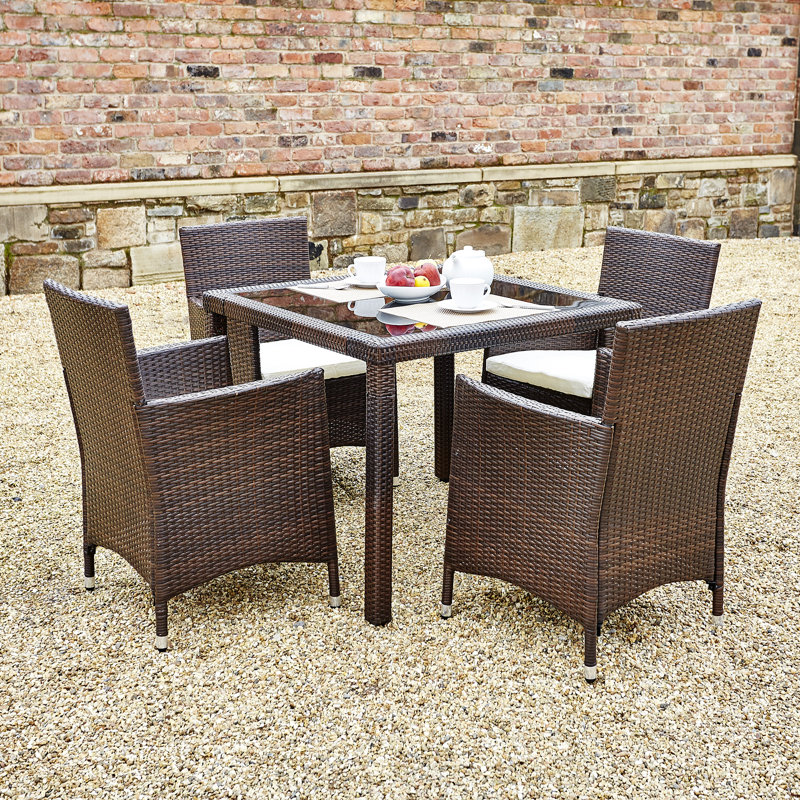 Garten Living 4Sitzer Gartengarnitur mit Polster
