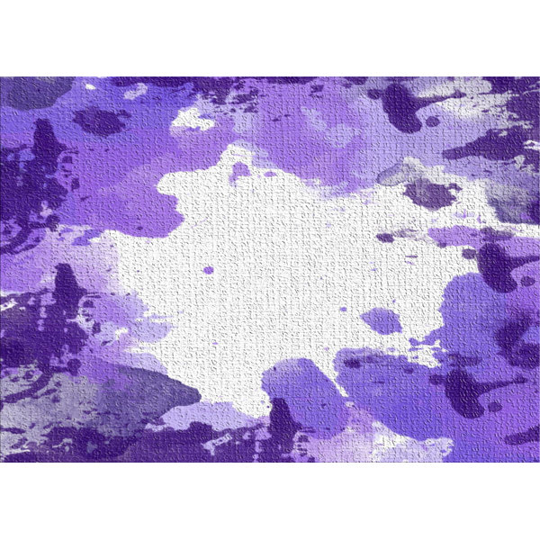 East Urban Home Watercolor Purple Area Rug Wayfair
