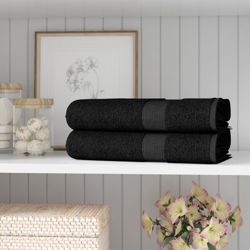 Three Posts Huson 2 Piece Egyptian Quality Cotton Bath Towel Set Reviews Wayfair