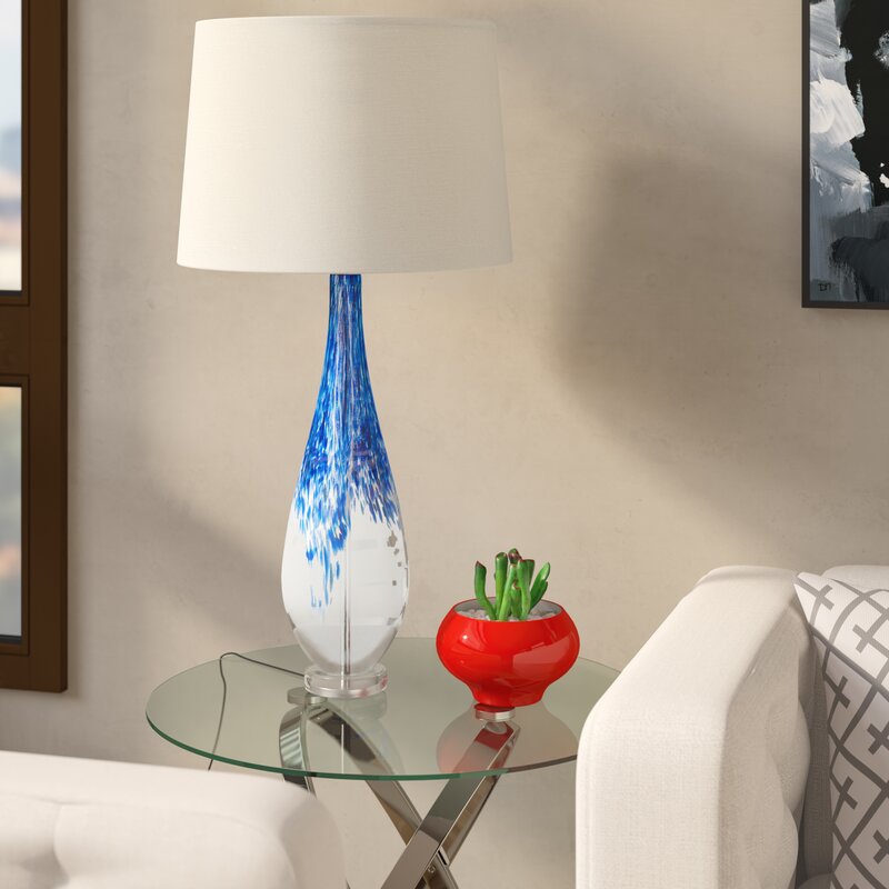 blue table lamps for living room