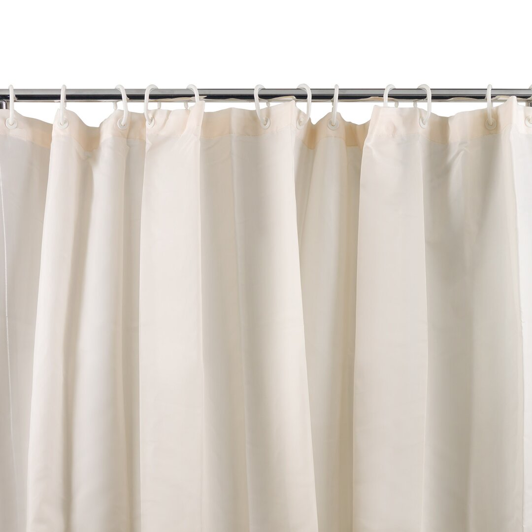 Polyester Shower Curtain white,brown