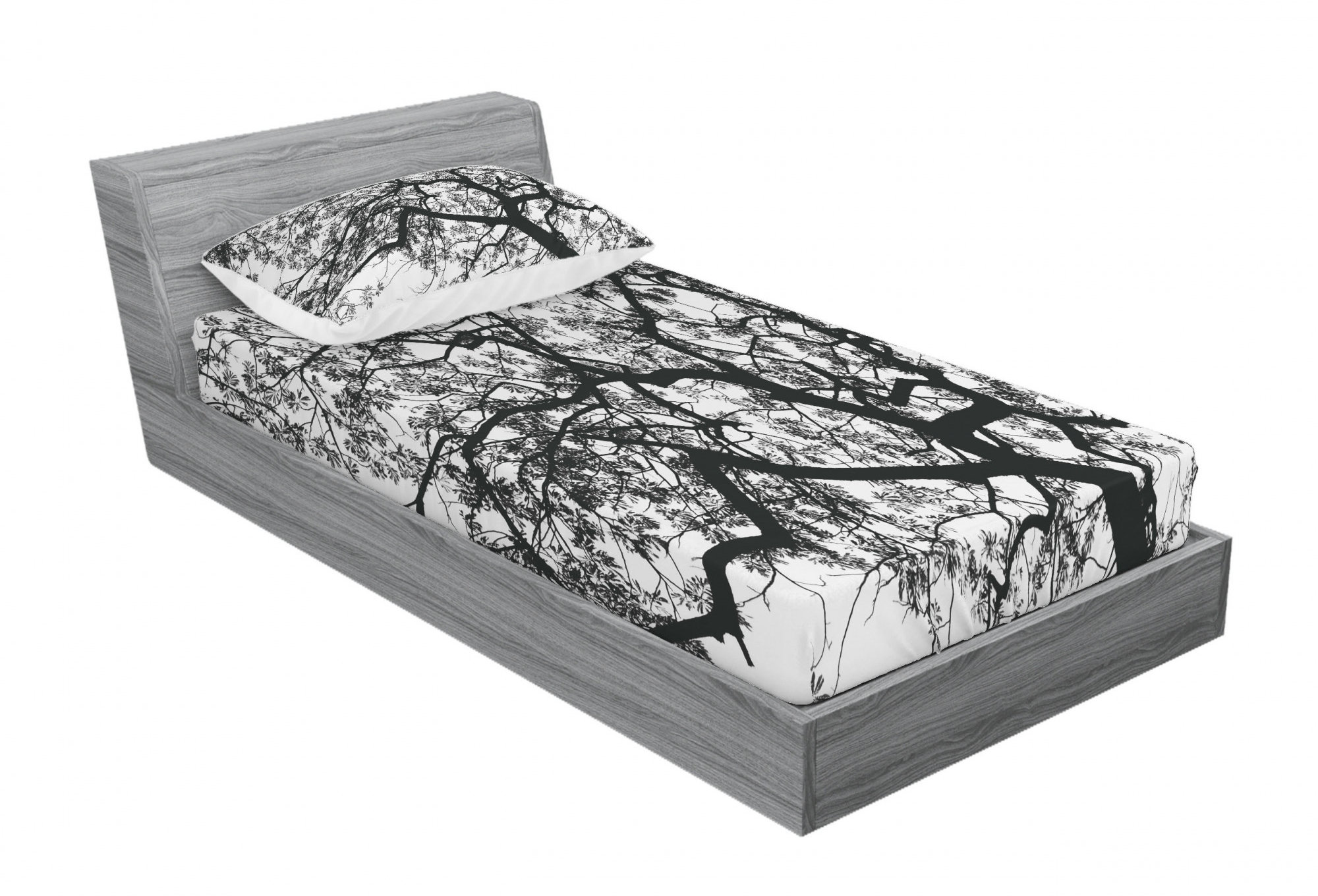 East Urban Home Forest Tree Branches Spooky Horror Movie Sheet Set Wayfair