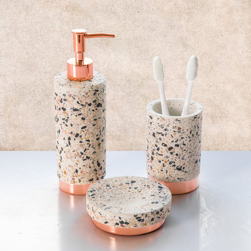 Sibylla Ceramic 3 Piece Bathroom Accessory Set Reviews Allmodern