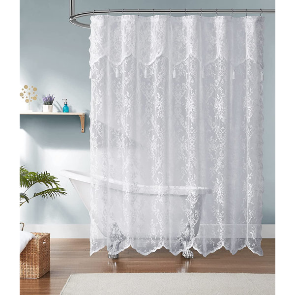 Big tree mildew thick waterproof fabric shower curtain home decoration mat set 
