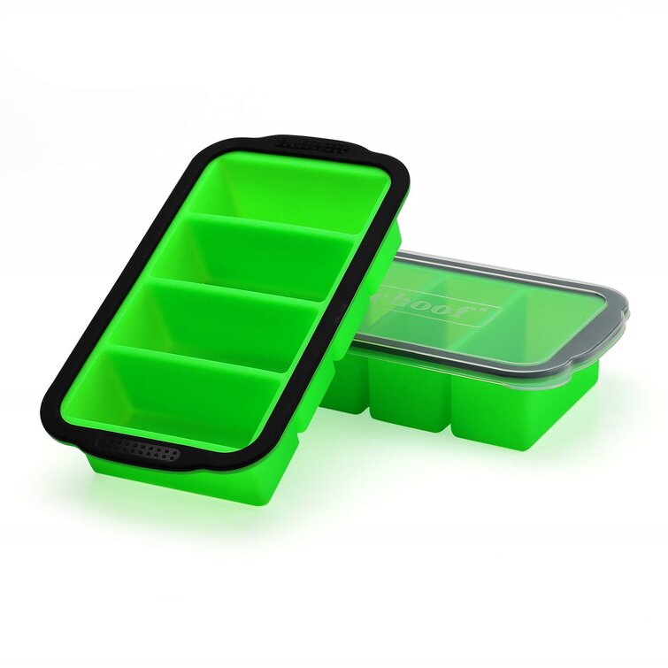 2 PACK Ice Cube Mold Tray WITH LIDS!