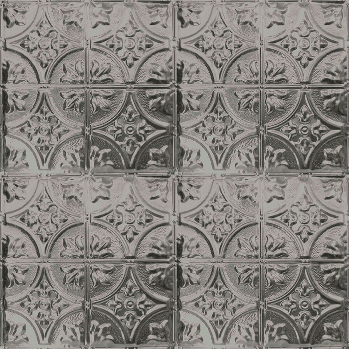 Tin 2 Ft X 2 Ft Nailed Up Ceiling Tile In Stainless Steel