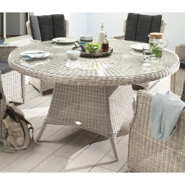 sandefur rattan dining table