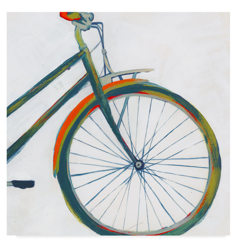 East Urban Home Bicycle Diptych Ii Acrylic Painting Print On