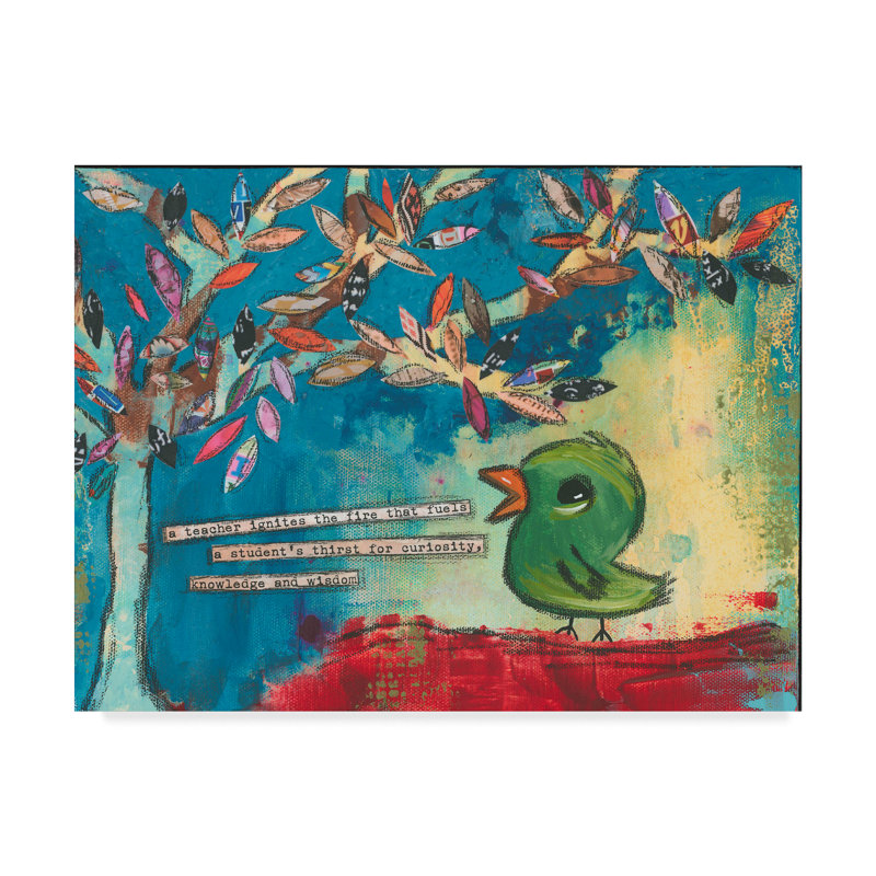 Trademark Art A Teacher Ignites Acrylic Painting Print On