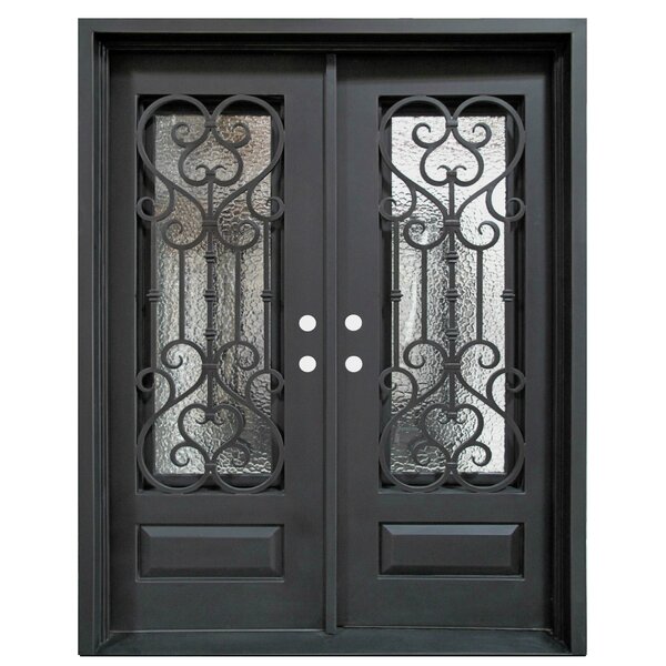 Asian Pacific Products Inc. Iron Prehung Front Entry Doors | Wayfair