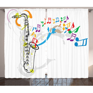 Musical Notes Curtains Wayfair Ca